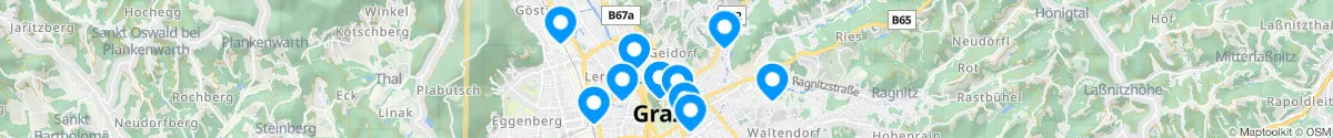 Map view for Pharmacies emergency services nearby Geidorf (Graz (Stadt), Steiermark)